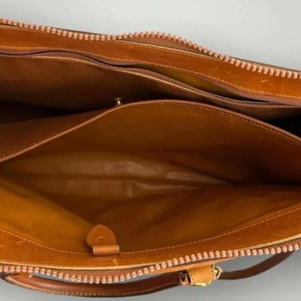 Dooney & Bourke | Vintage Briefcase Messenger Laptop Bag Pebbled Leather Vintage - Picture 8 of 9